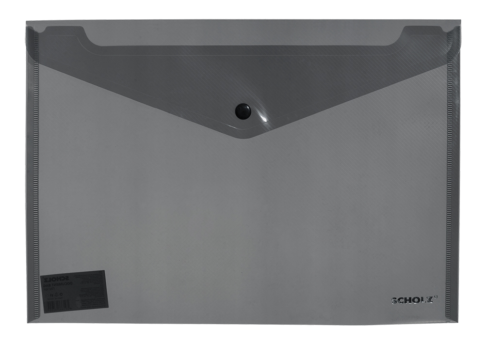 Папка з кнопкою SCHOLZ (03500-00SCH), 180мкм, A4, 150 арк., прозора